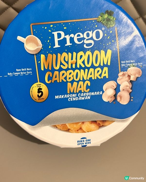 Prego 蘑菇卡邦尼通心粉