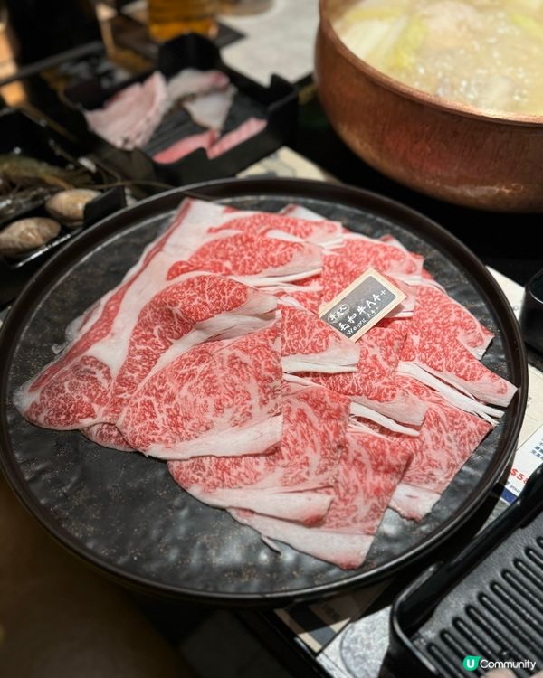 牛大人日本4+和牛火鍋放題！🤤  #無限任食！