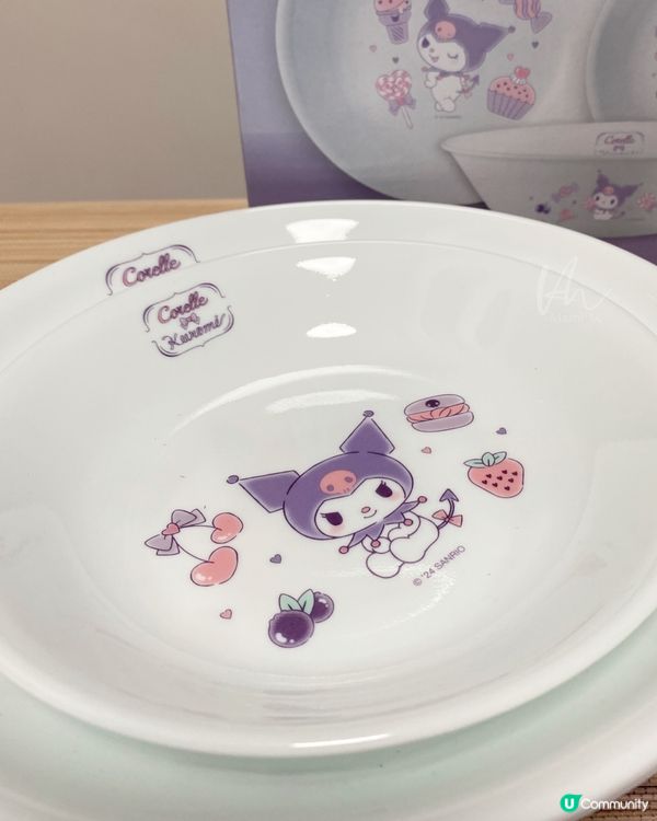 千色店｜康寧餐具 x KUROMI 夢幻餐桌派對