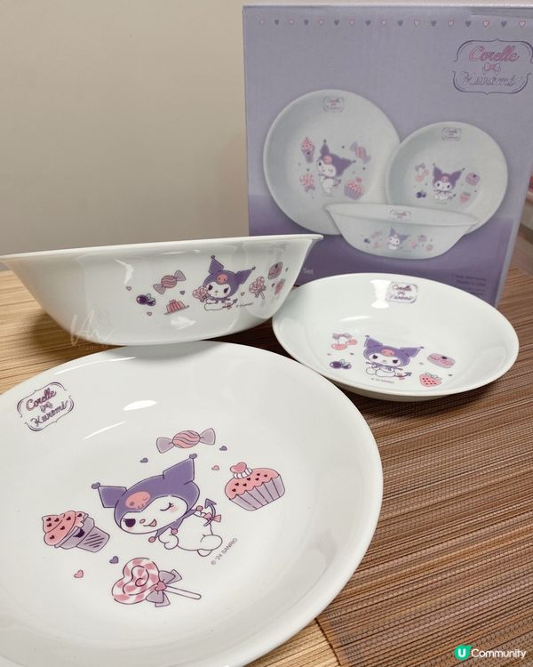 千色店｜康寧餐具 x KUROMI 夢幻餐桌派對