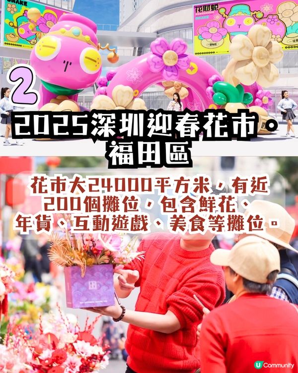 深圳花市5大推介！💐300+攤位/多個打卡位/文創/互動遊戲😍附地址+活動時間‼️