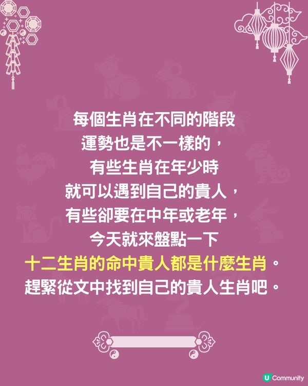 12生肖貴人指南🐍屬馬者遇1生肖即發達🐴屬牛+屬蛇係最強組合⁉️