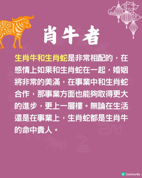 12生肖貴人指南🐍屬馬者遇1生肖即發達🐴屬牛+屬蛇係最強組合⁉️