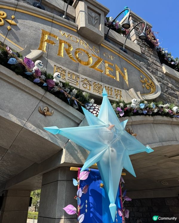 冬天去香港迪士尼❄️真係超有氣氛🥳☃️