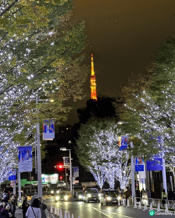 講到聖誕打卡熱點一定係六本木欅坂街，街道兩旁的LED燈映襯著...