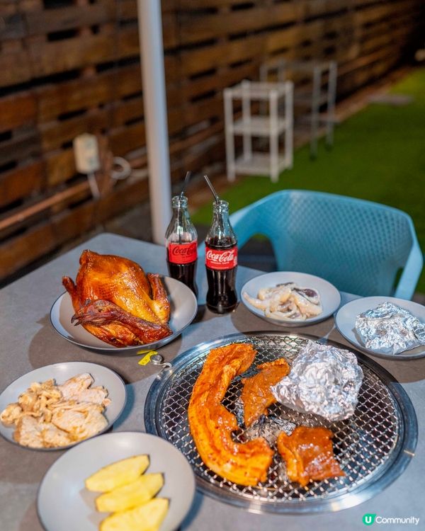 ✨流浮山120分鐘任食炭燒BBQ同超正窯雞🩵