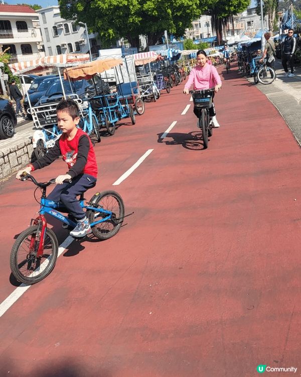 假日去大尾篤踏單車享受大自然的風景，吸收維他命D, 同時又可...