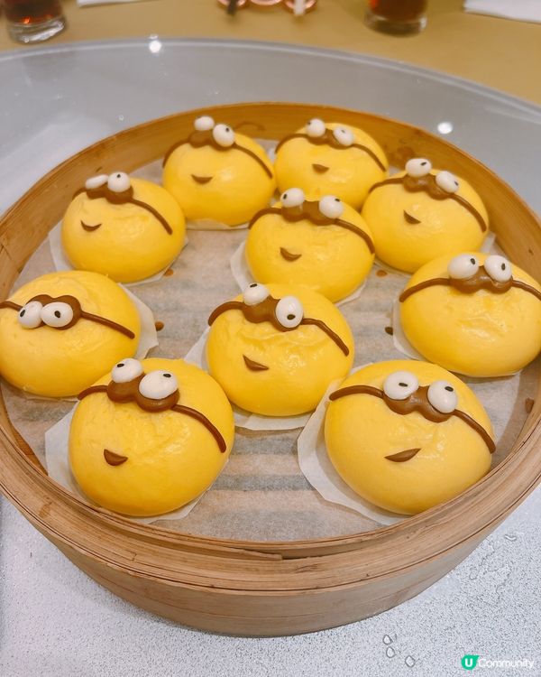 中環飲茶有Minions奶黃包😂太可愛了吧😍