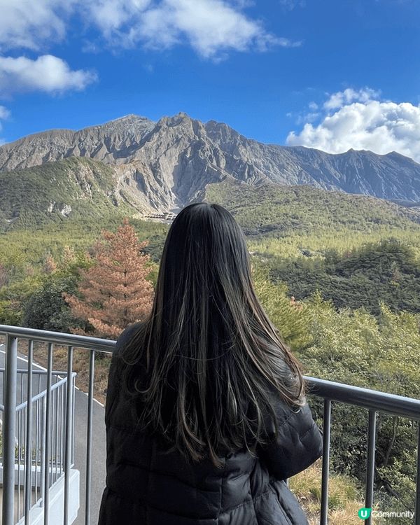 今個冬天去左鹿兒島過聖誕🎄喺市區揸車十分鐘就到櫻島碼頭，連人...