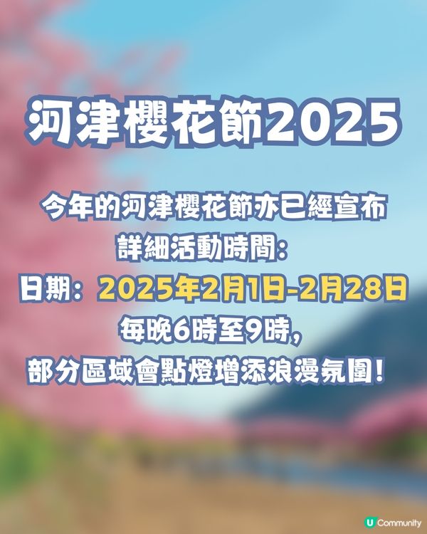 河津櫻2025🌸5大熱門景點一次看！4公里櫻花隧道仲有70年樹齡原木😍附櫻花祭詳細時間/地圖/交通資訊🚗