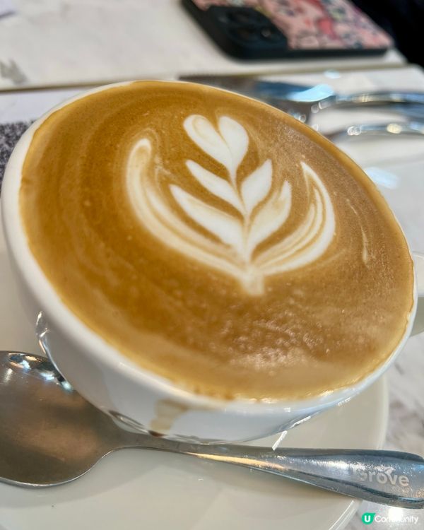 早餐推介Grove Cafe｜嘆咖啡抹茶牛奶｜啟德零售館
