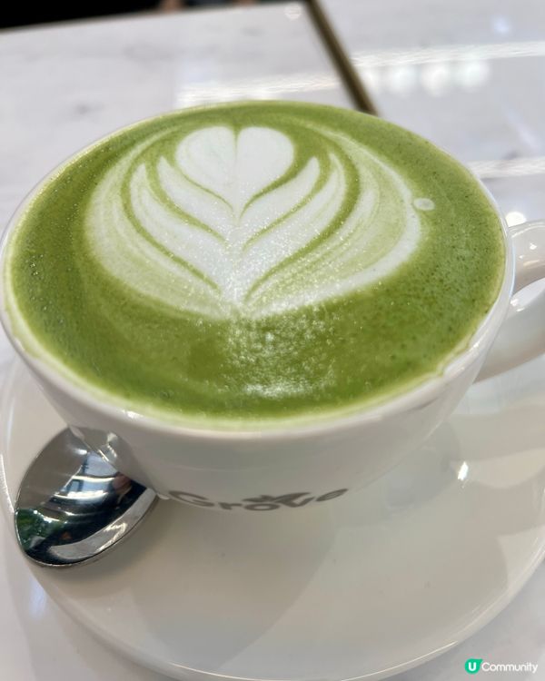 早餐推介Grove Cafe｜嘆咖啡抹茶牛奶｜啟德零售館