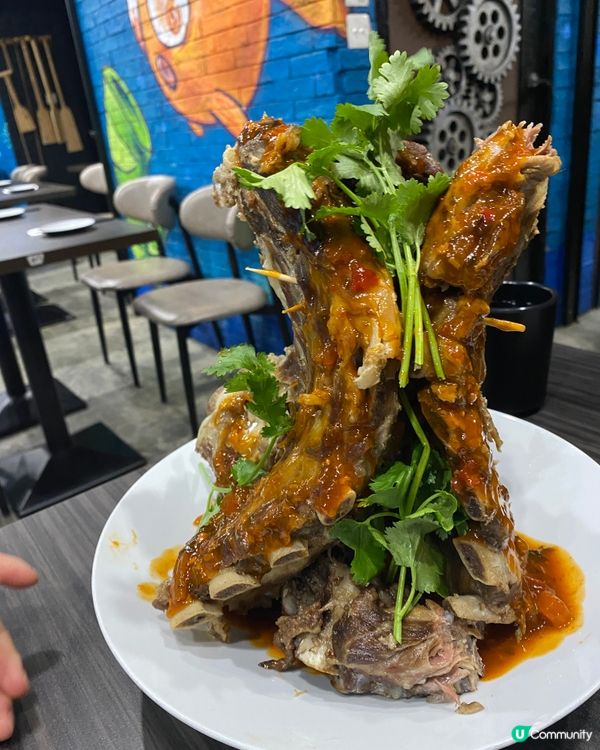 《尖咀泰菜》火山燒肉🌋炭燒魷魚🦑白雲鳳爪😋