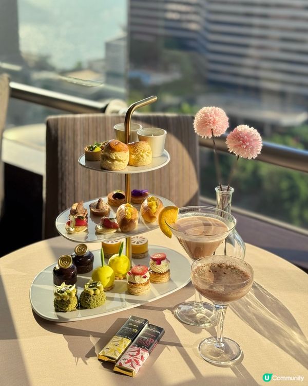 維港靚景🍫法式朱古力主題下午茶😋