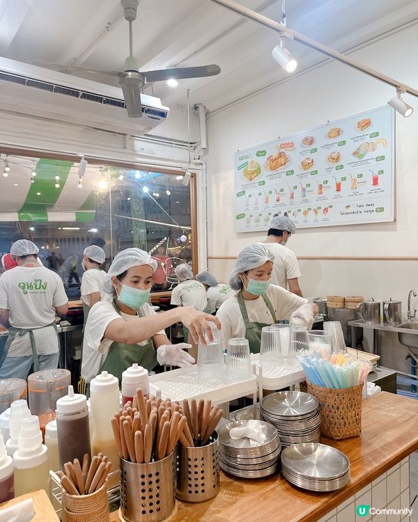 朱拉隆功大學美食街美食分享 - 人氣超多人排隊吐司🍞店