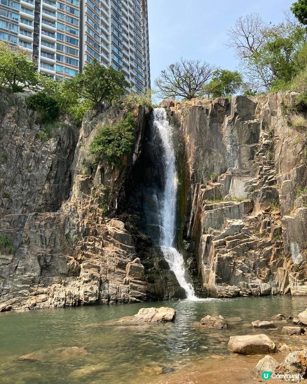 數碼港附近的瀑布