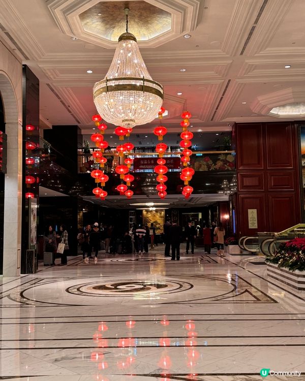 九龍香格里拉酒店大堂農曆新年裝飾