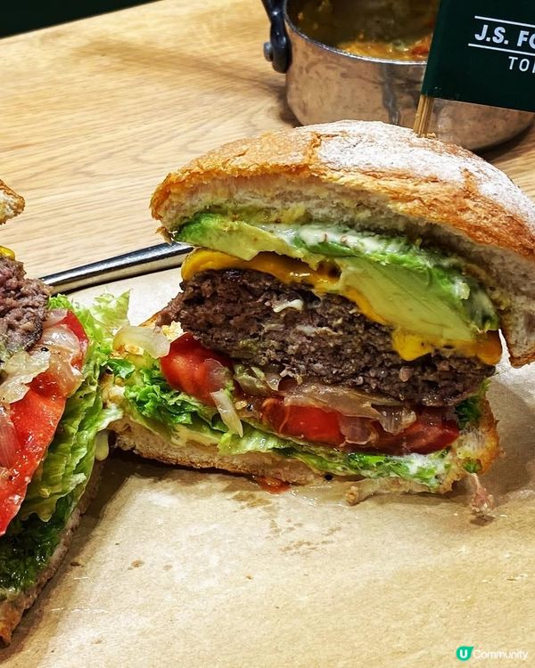 牛油果芝士漢堡😍