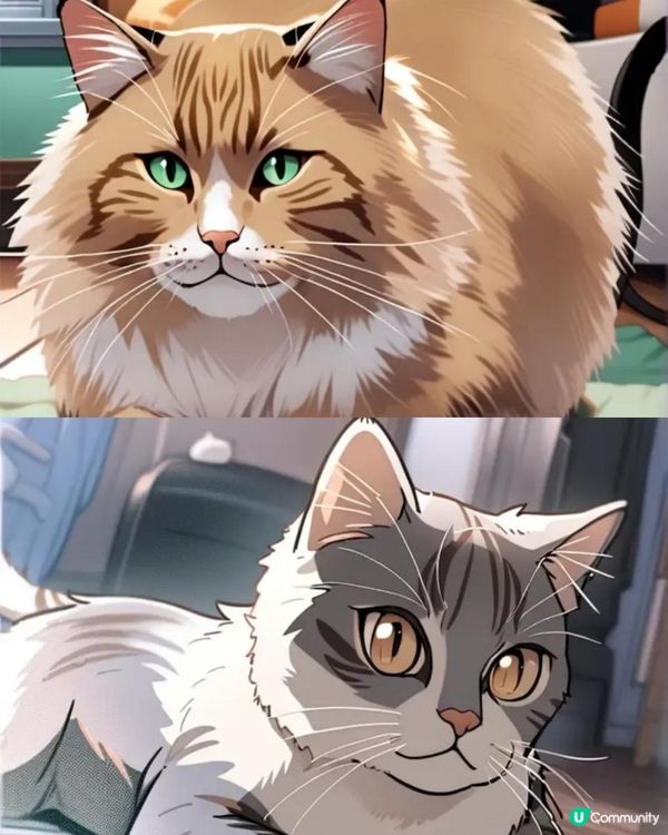 漫畫化的貓