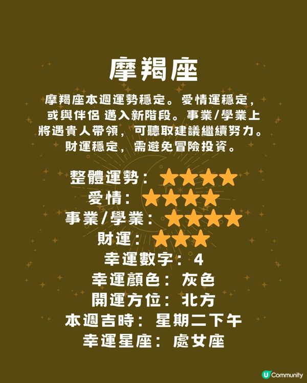 本週12星座運勢(14/1-19/1)🌟