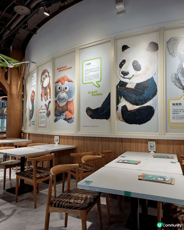 臺北市立動物園大貓熊主題餐廳，叫了貓熊派對」，不只造型可愛，...