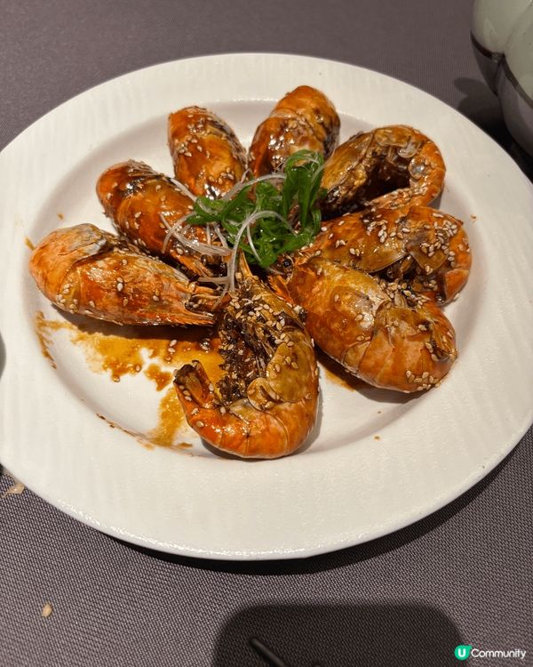 深圳金光華廣場的‘客語’ 客家菜，他的豉油糖羅氏蝦，瑤柱花甲...