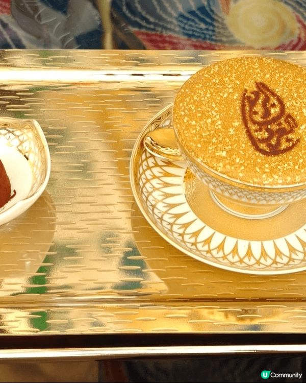 杜拜金鉑咖啡及自助餐食品，非常味美！