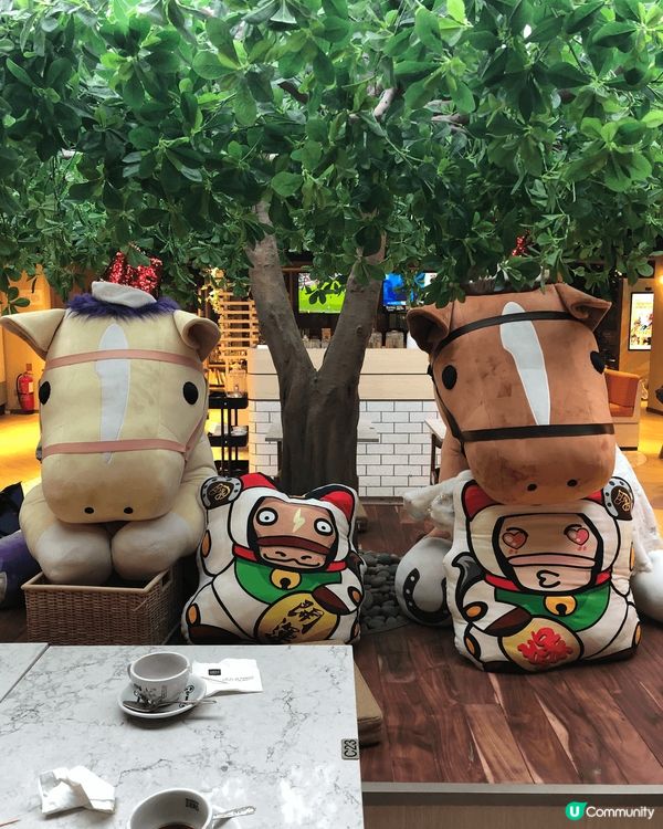 觀塘廣場馬會餐廳，裝修特別，有很多打卡位可拍照