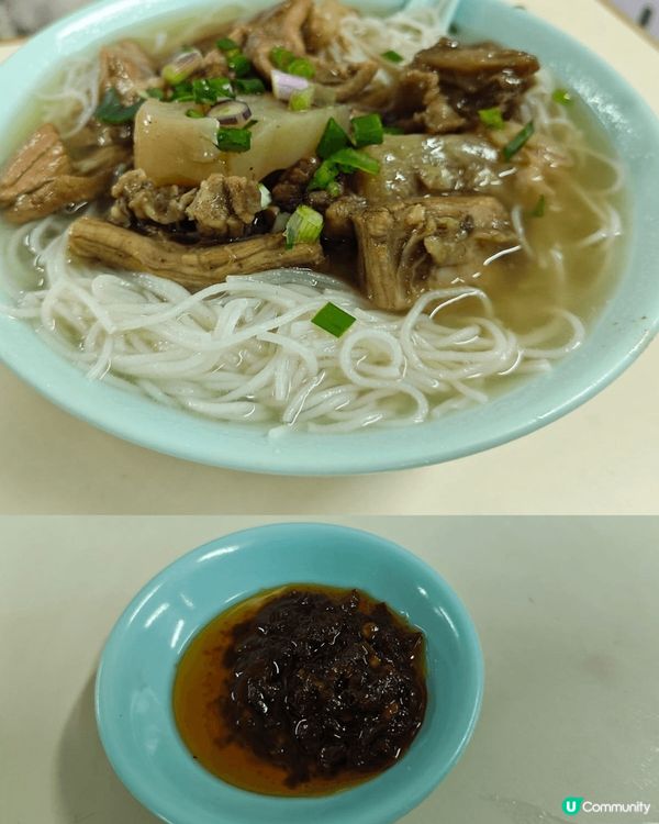 老字號豬手麵✨豬皮又厚又腍又有彈性😍