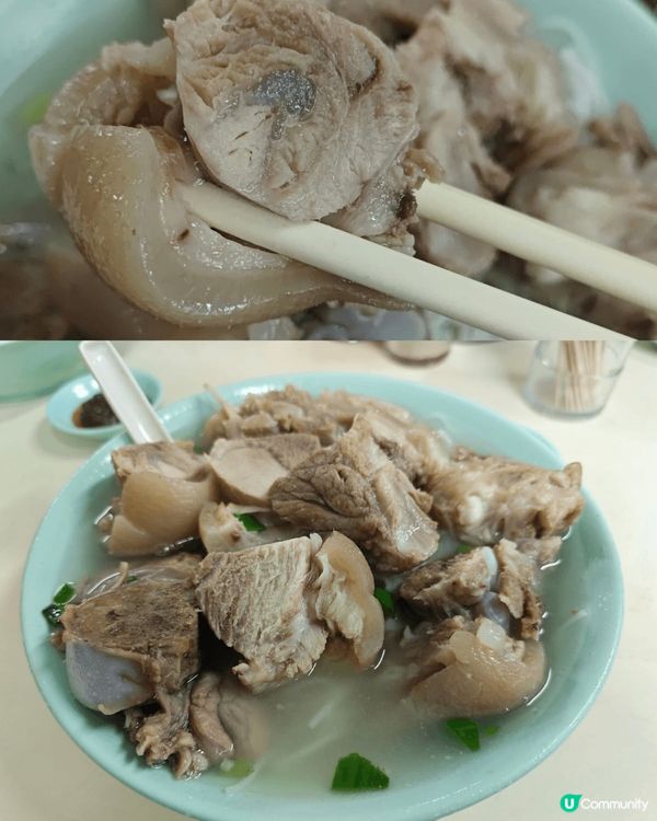 老字號豬手麵✨豬皮又厚又腍又有彈性😍