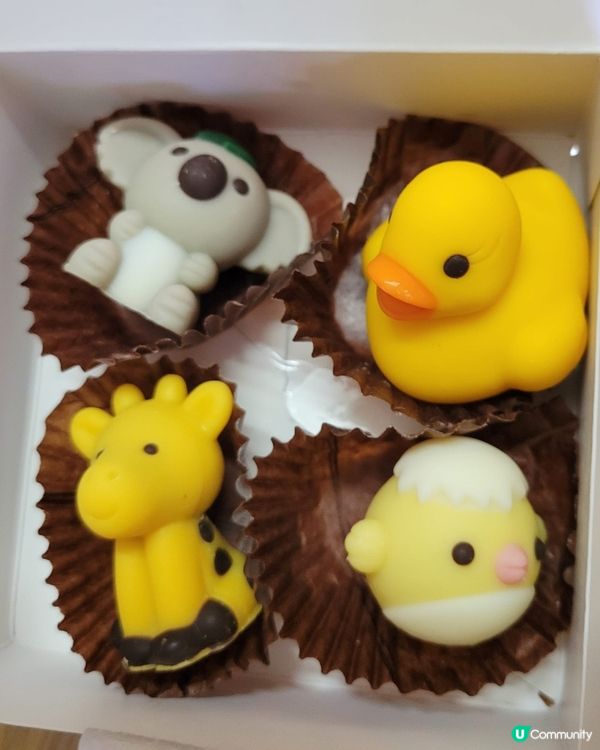#精緻茶聚精緻甜品朱古力，可愛動物造型，未品嚐巳心心打動，味...
