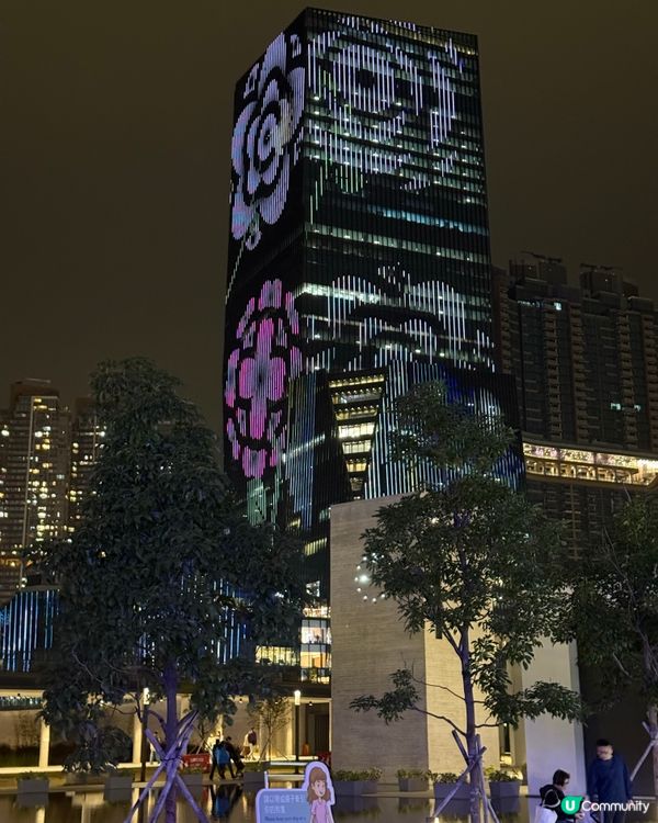 啟德Airside。夜晚好靚🩵