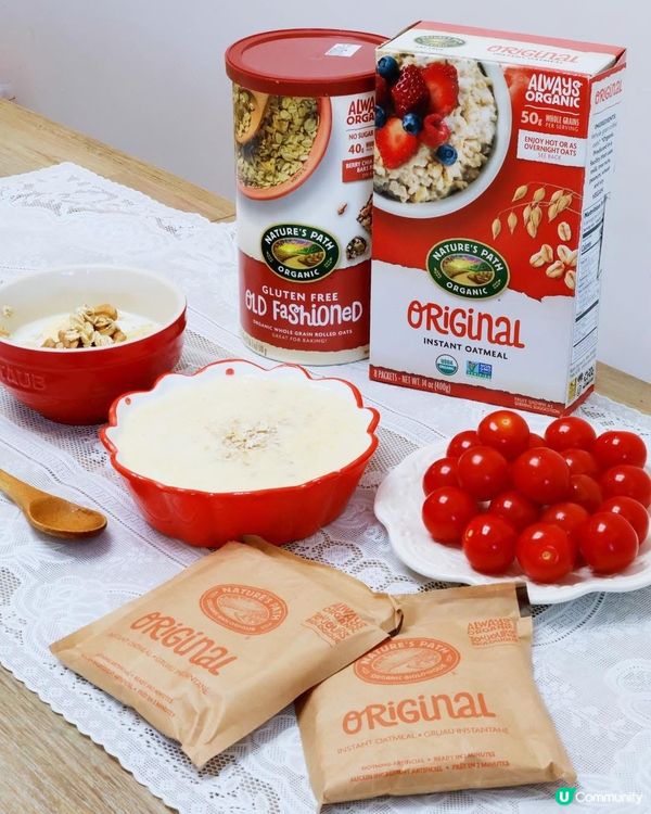 健康早餐新選擇 🥣  
有機燕麥片，簡單易做，營養滿分！