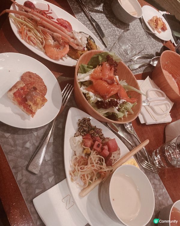 觀塘如心酒店半自助餐😋  $1099.2 四人食抵到爆！