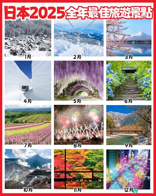 日本2025全年最佳旅遊景點🇯🇵逾20大景點‼️計劃行程必睇