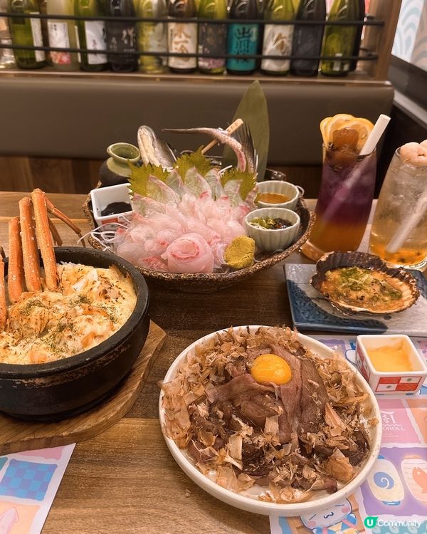 尖沙咀黑木亭居酒屋試食報告！🦀🍣🥩🤤