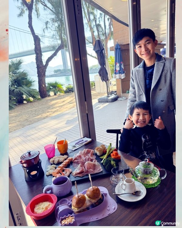 馬灣寫意靚景特色焦糖芝士火鍋