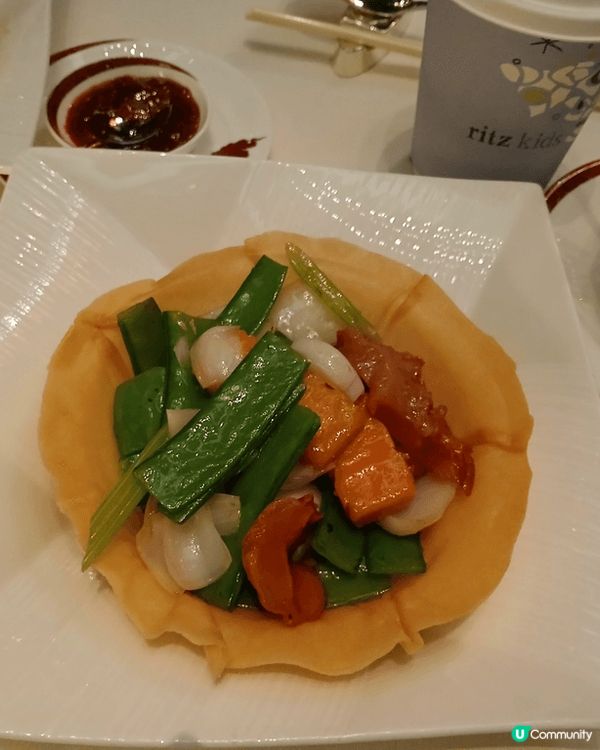 麗思卡爾頓酒店天龍軒中菜廳，食材和做法都極緻!還以為會不夠飽...