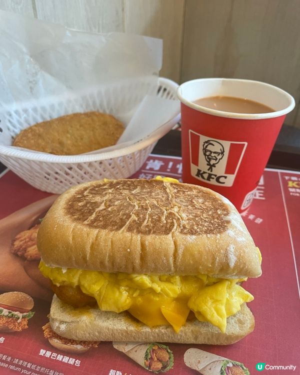 KFC醬燒雞扒蛋包餐
