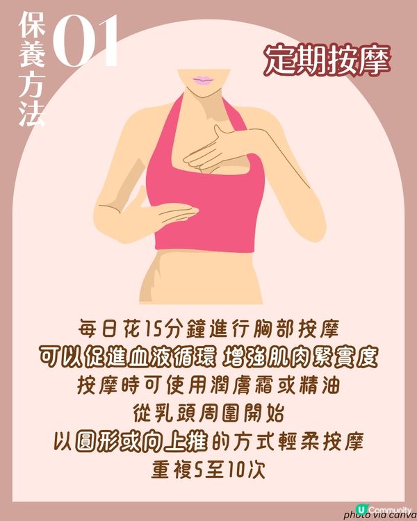 胸部6大保養貼士😳3類美胸必食營養素🥑預防縮水及下垂！附好物推薦+詳細按摩穴道教學