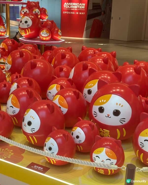 新年｢喵｣好運都有,見到呢個4米高開運招財貓,手手揮動咁可愛...