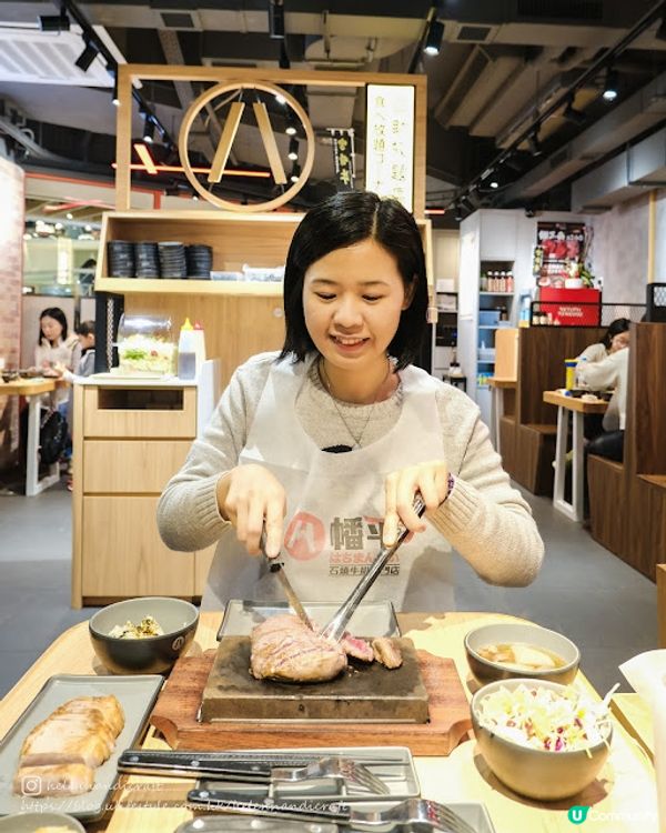 【吃下北角】大件夾抵食石燒牛扒。仲有優惠價配巨型元貝 - 八幡平石燒牛扒專門店