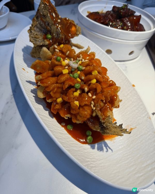 蘇州的功夫菜，有生煎包，松子魚同碧螺春雪糕。松子魚唔單止靚，...