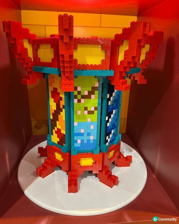 這些擺設都是用lego 拼砌出來的，難度都幾高同要用好多時間...