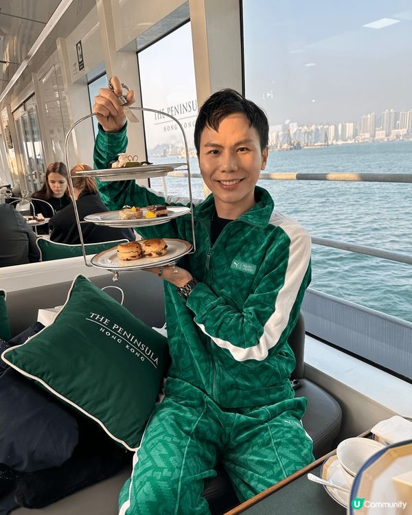 半島酒店x天星小輪下午茶，海上享受High tea第一次！好...