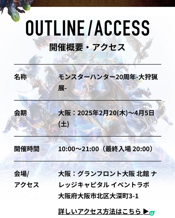 👾Monster Hunter 20週年大狩獵展👾