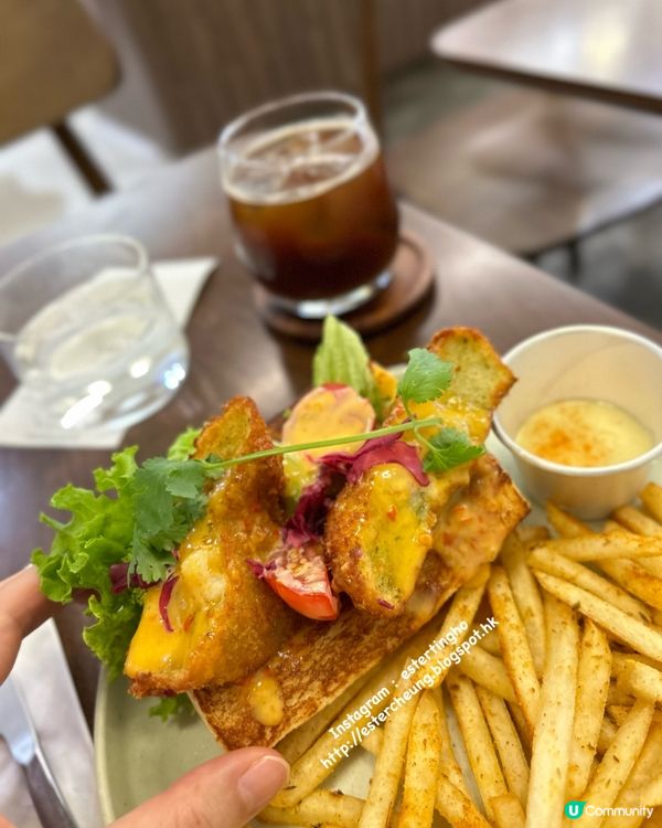 😋 手工炸蝦餅牛奶吐司三文治 😋