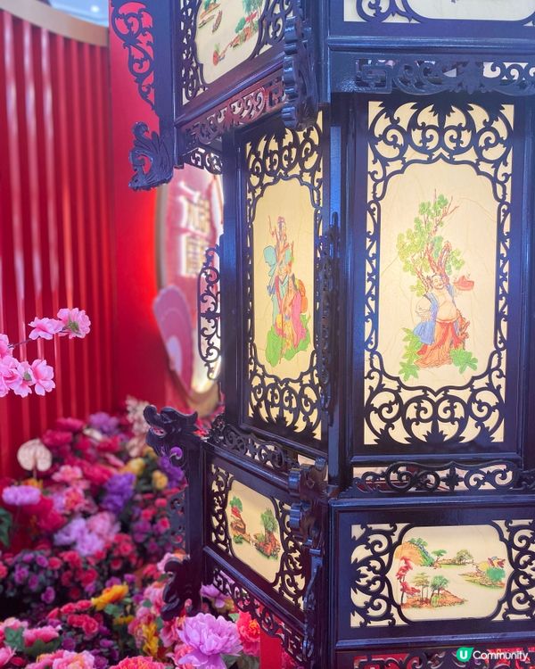 新春商場佈置🧧燈籠🏮桃花園