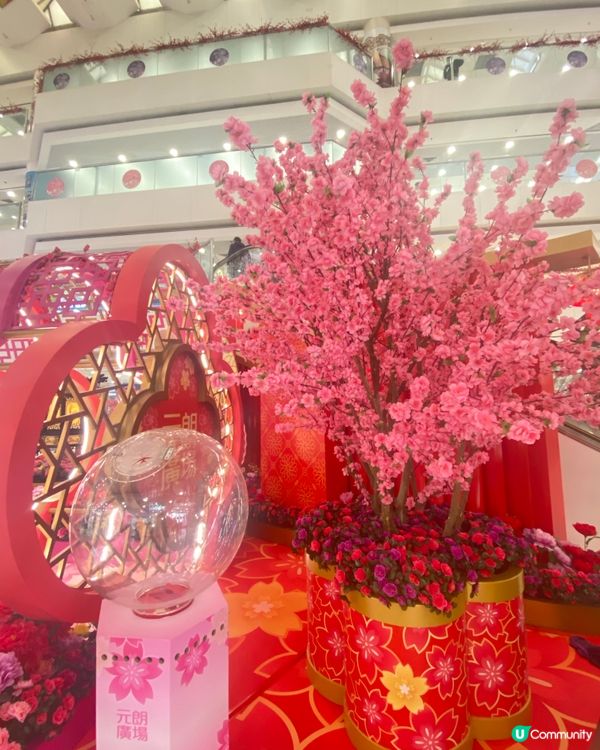 新春商場佈置🧧燈籠🏮桃花園