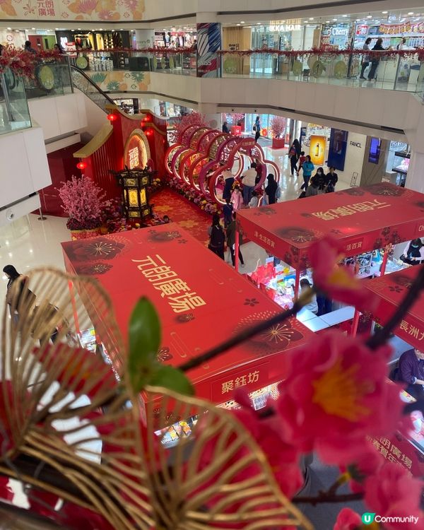新春商場佈置🧧燈籠🏮桃花園